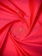 Dark Pink Plain Katan Silk Handloom Banarasi Suit - Sacred Weaves