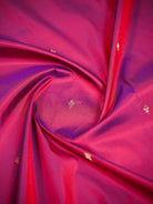 Magenta Plain Katan Silk Handloom Banarasi Suit - Sacred Weaves