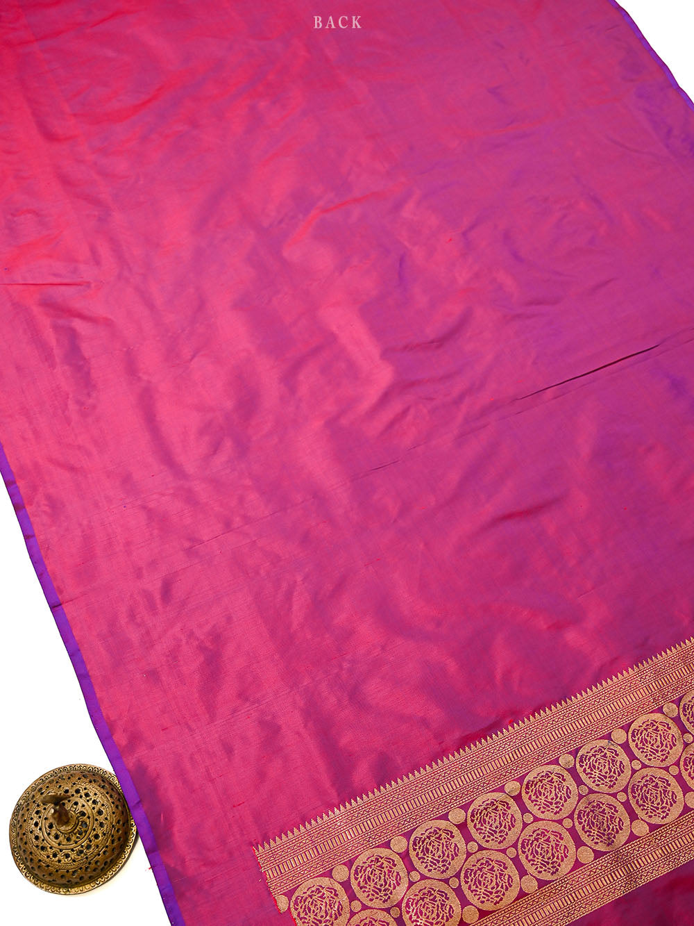 Magenta Plain Katan Silk Handloom Banarasi Suit - Sacred Weaves