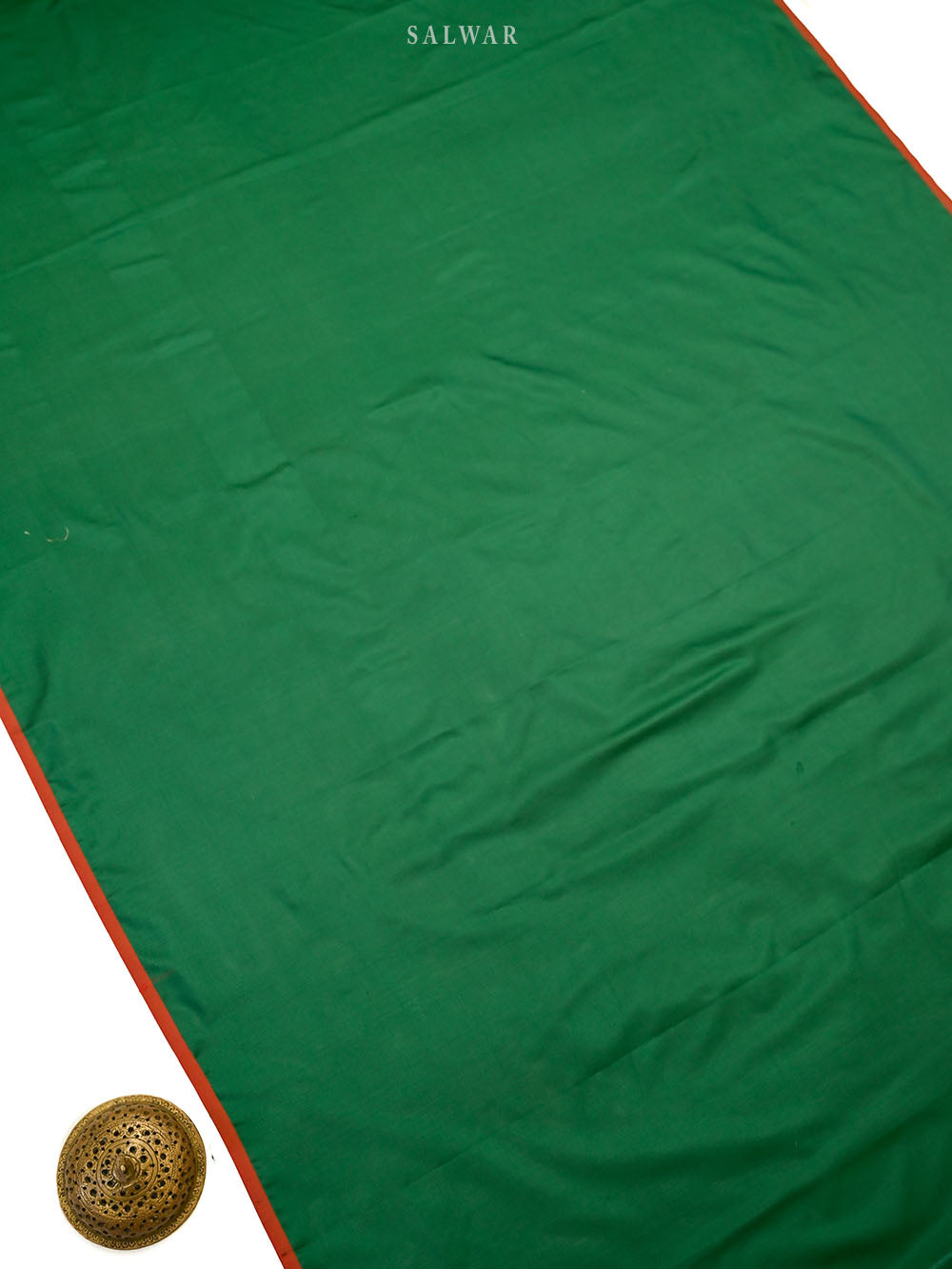 Bottle Green Meenakari Booti Katan Silk Handloom Banarasi Suit - Sacred Weaves