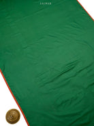 Bottle Green Meenakari Booti Katan Silk Handloom Banarasi Suit - Sacred Weaves