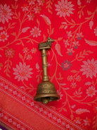 Red Meenakari Booti Katan Silk Handloom Banarasi Suit - Sacred Weaves