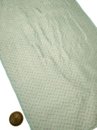 Sea Green Meenakari Booti Tissue Silk Handloom Banarasi Suit - Sacred Weaves