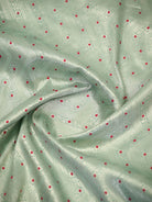 Sea Green Meenakari Booti Tissue Silk Handloom Banarasi Suit - Sacred Weaves