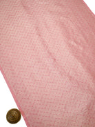 Pastel Pink Meenakari Booti Tissue Silk Handloom Banarasi Suit - Sacred Weaves