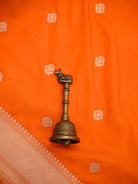 Orange Booti Katan Silk Handloom Banarasi Suit - Sacred Weaves