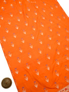 Orange Booti Katan Silk Handloom Banarasi Suit - Sacred Weaves