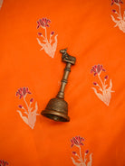 Orange Booti Katan Silk Handloom Banarasi Suit - Sacred Weaves