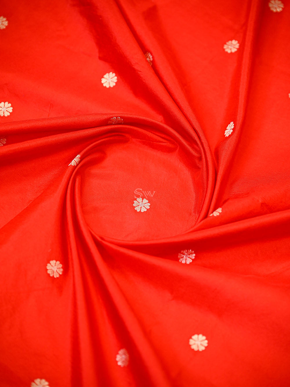 Red Sona Roopa Jaal Katan Silk Handloom Banarasi Suit - Sacred Weaves