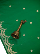 Green Sona Roopa Jaal Katan Silk Handloom Banarasi Suit - Sacred Weaves