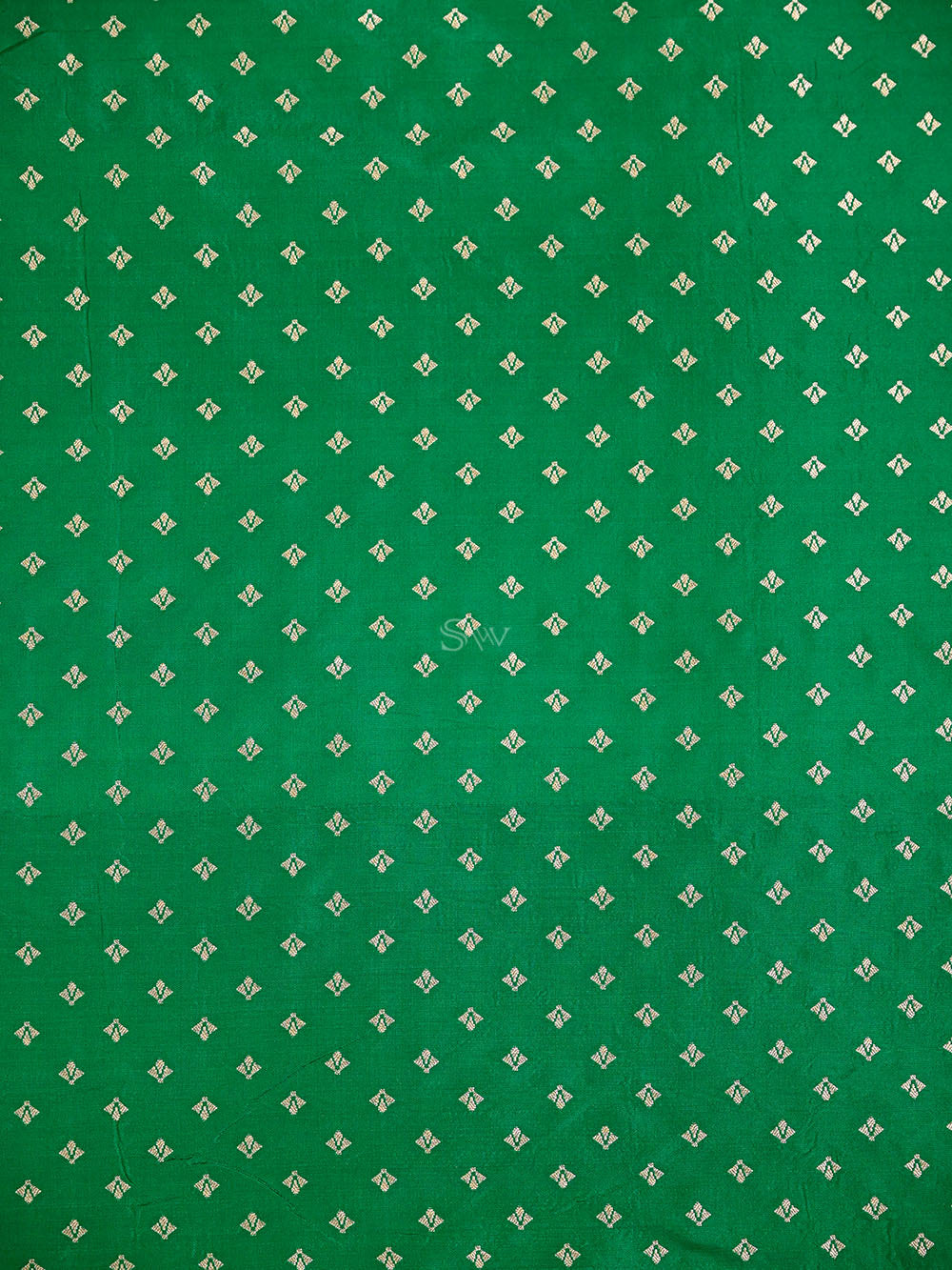 Green Sona Roopa Jaal Katan Silk Handloom Banarasi Suit - Sacred Weaves