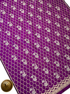 Purple Sona Roopa Jaal Katan Silk Handloom Banarasi Suit - Sacred Weaves