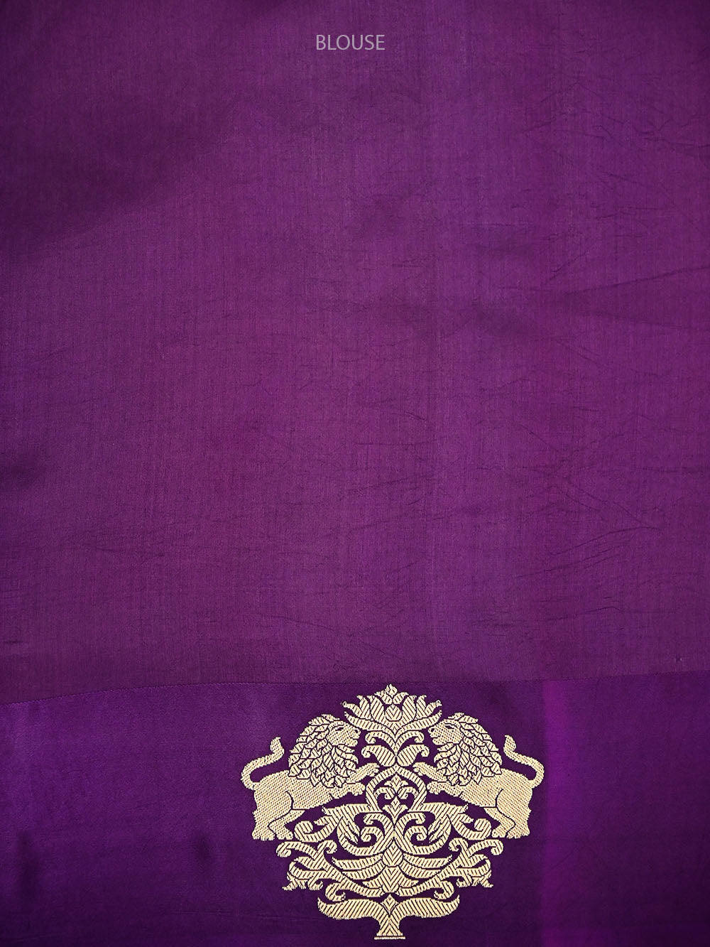 Purple Floral Booti Pure Silk Handloom Banarasi Saree - Sacred Weaves