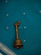 Teal Blue Brocade Tissue Silk Handloom Banarasi Suit - Sacred Weaves