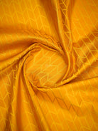 Mustard Floral Booti Satin Silk Handloom Banarasi Suit - Sacred Weaves