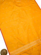 Mustard Floral Booti Satin Silk Handloom Banarasi Suit - Sacred Weaves