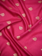 Magenta Zari Booti Moonga Tussar Silk Handloom Banarasi Suit - Sacred Weaves