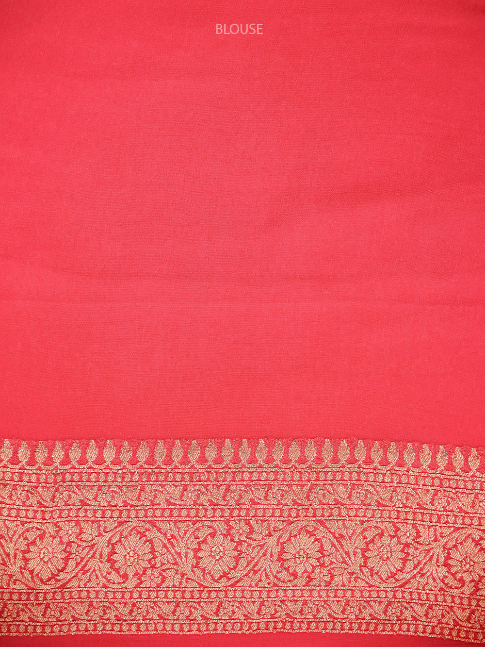 Peach Pink Boota Khaddi Georgette Handloom Banarasi Saree - Sacred Weaves