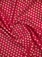 Dark Pink Booti Khaddi Georgette Handloom Banarasi Saree - Sacred Weaves