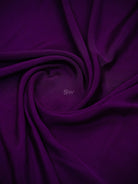 Purple Peach Plain Crepe Silk Handloom Banarasi Saree - Sacred Weaves