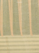Pastel Yellow Booti Organza Handloom Banarasi Saree - Sacred Weaves