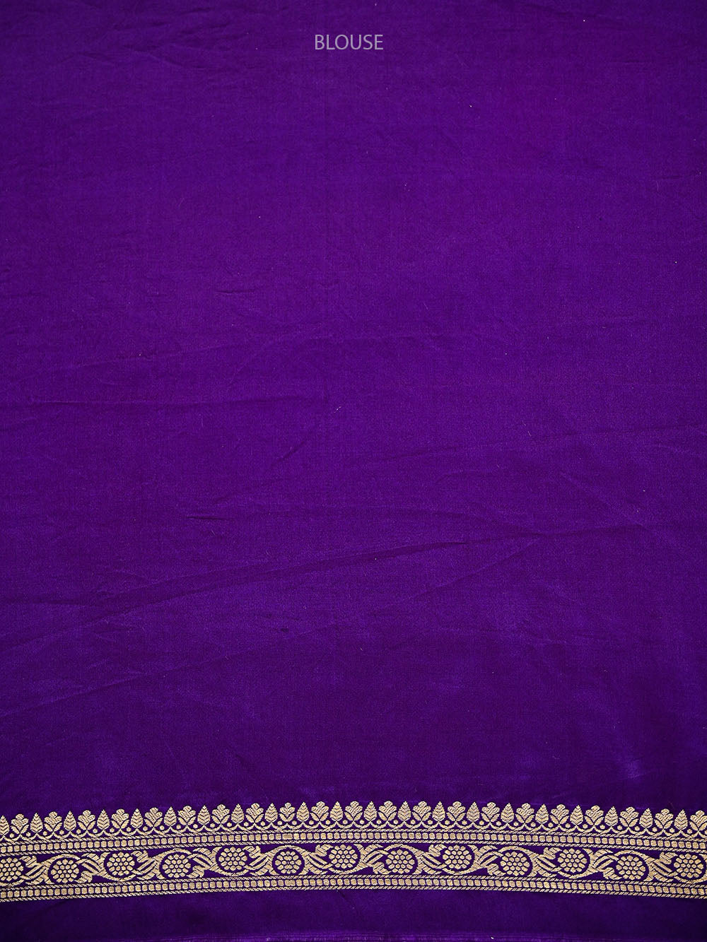 Purple Zari Boota Satin Silk Handloom Banarasi Saree - Sacred Weaves