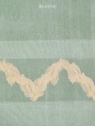 Pista Green Organza Handloom Banarasi Saree - Sacred Weaves