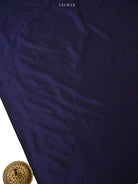 Midnight Blue Meenakari Booti Katan Silk Handloom Banarasi Suit - Sacred Weaves