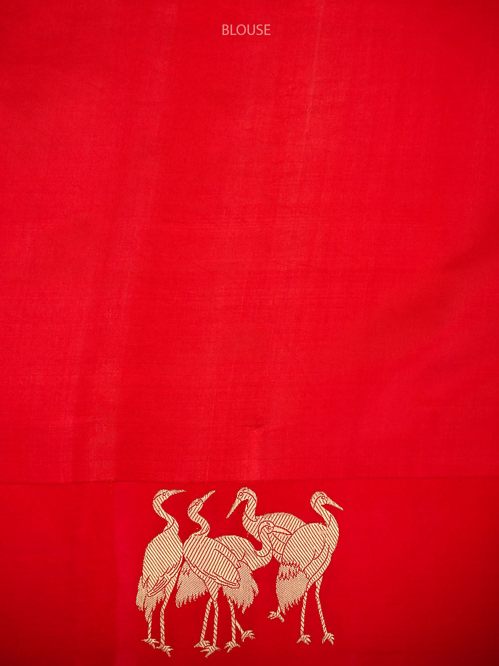Red Gold Zari Booti Pure Handloom Banarasi Soft Silk Saree - Sacred Weaves