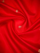 Red Floral Booti Pure Handloom Banarasi Soft Silk Saree - Sacred Weaves