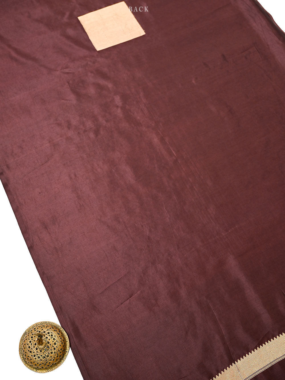 Wine Sona Roopa Booti Satin Silk Handloom Banarasi Suit - Sacred Weaves
