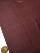 Wine Sona Roopa Booti Satin Silk Handloom Banarasi Suit - Sacred Weaves
