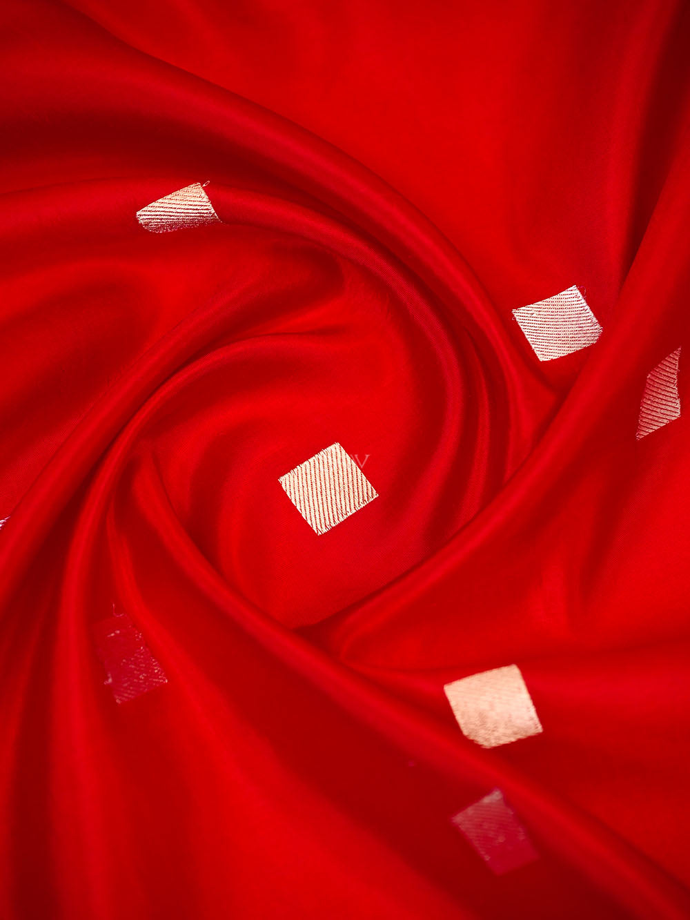 Red Sona Roopa Booti Katan Silk Handloom Banarasi Suit - Sacred Weaves