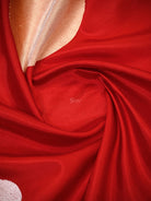 Red Sona Roopa Booti Satin Silk Handloom Banarasi Suit - Sacred Weaves