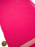 Magenta Meenakari Khaddi Georgette Handloom Banarasi Suit - Sacred Weaves