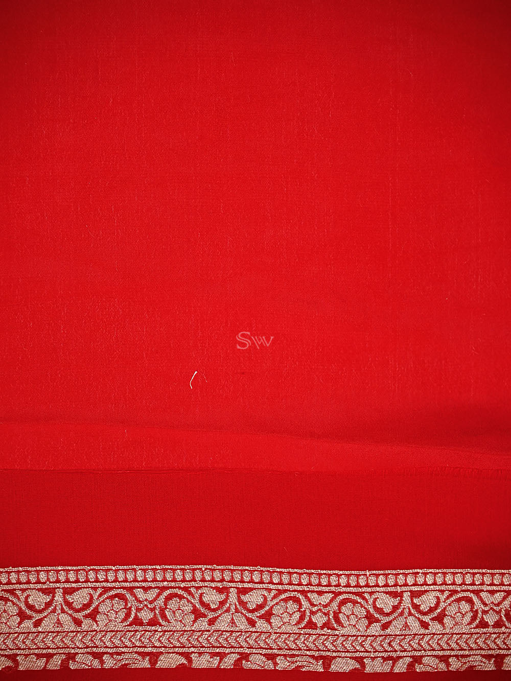 Red Meenakari Khaddi Georgette Handloom Banarasi Suit - Sacred Weaves