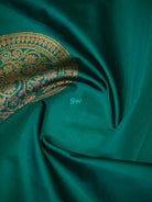 Teal Green Katan Silk Handloom Banarasi Co-Ord Set - Sacred Weaves