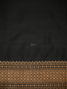Black Katan Silk Handloom Banarasi Co-Ord Set - Sacred Weaves