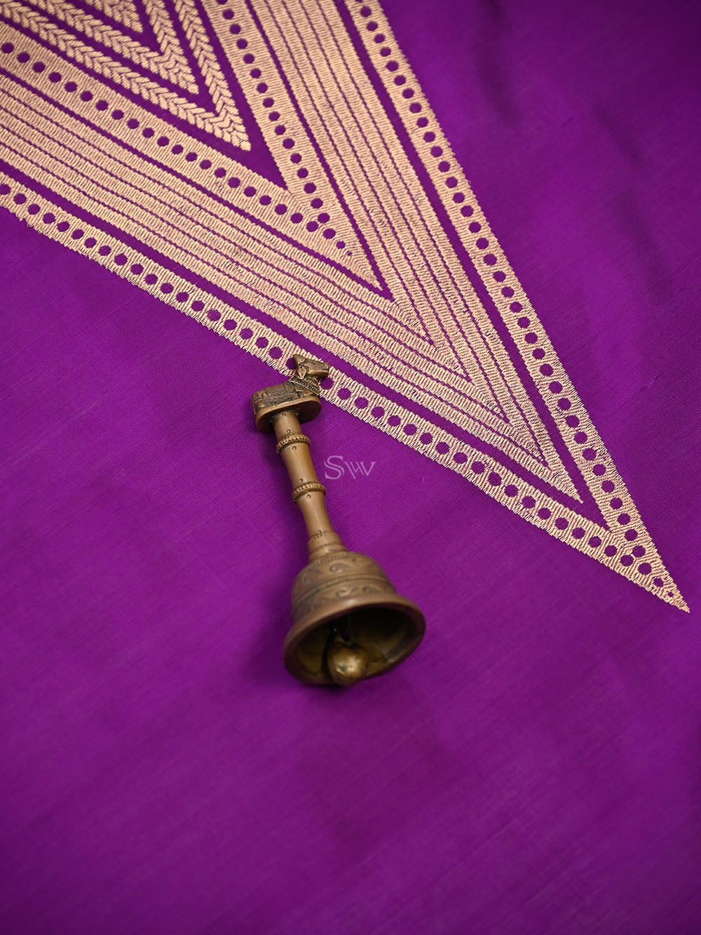 Purple Katan Silk Handloom Banarasi Co-Ord Set - Sacred Weaves