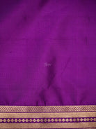 Purple Katan Silk Handloom Banarasi Co-Ord Set - Sacred Weaves