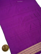 Purple Katan Silk Handloom Banarasi Co-Ord Set - Sacred Weaves