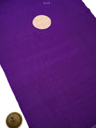 Dark Purple Katan Silk Handloom Banarasi Co-Ord Set - Sacred Weaves