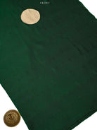 Bottle Green Katan Silk Handloom Banarasi Co-Ord Set - Sacred Weaves