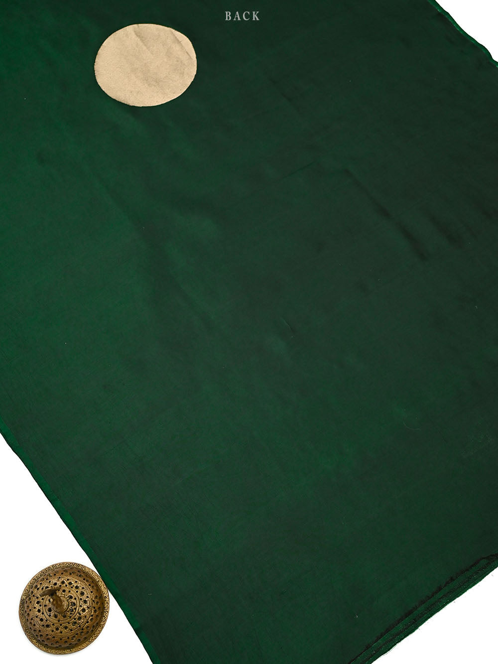 Bottle Green Katan Silk Handloom Banarasi Co-Ord Set - Sacred Weaves