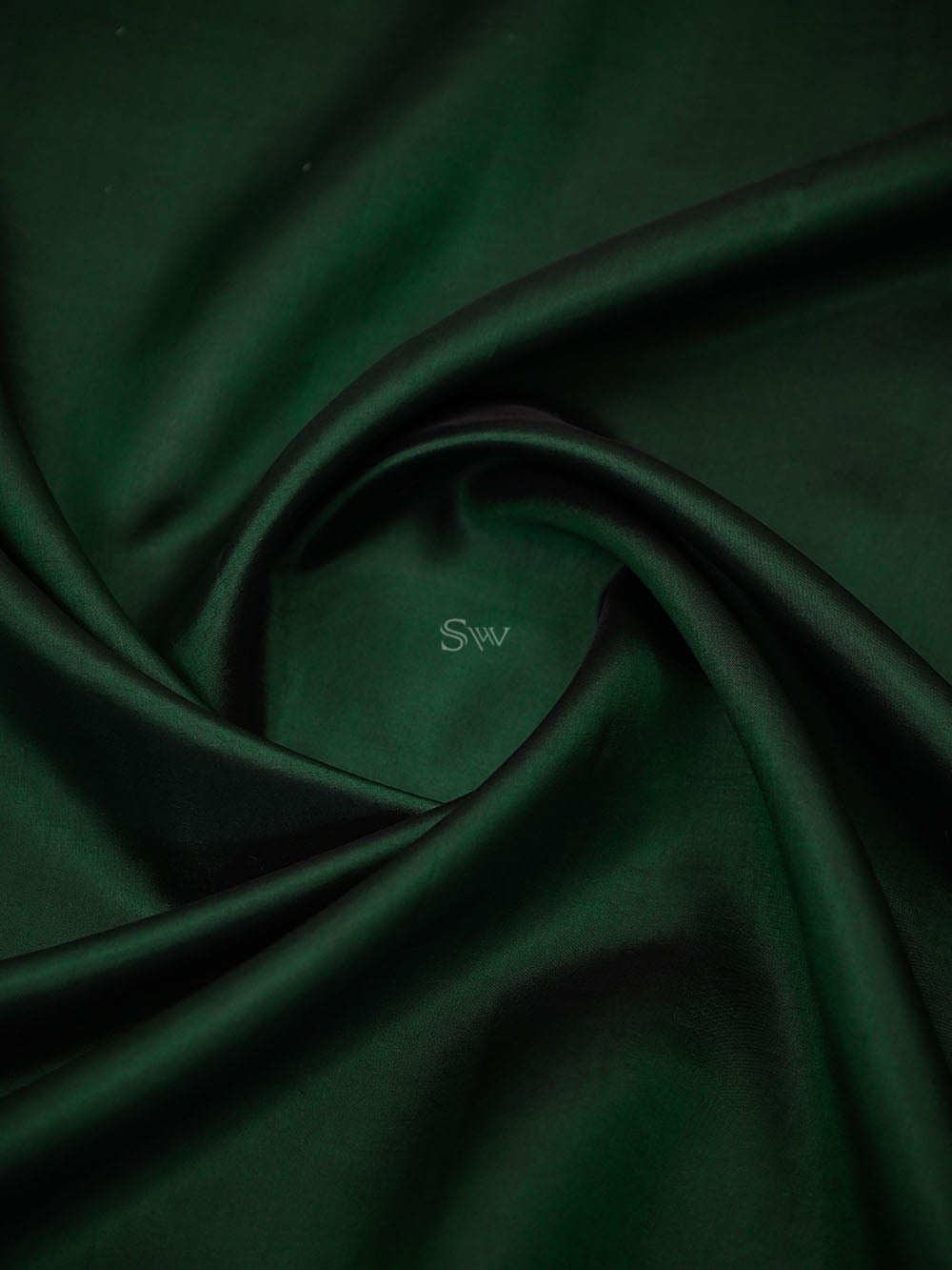 Bottle Green Katan Silk Handloom Banarasi Co-Ord Set - Sacred Weaves