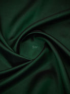 Bottle Green Katan Silk Handloom Banarasi Co-Ord Set - Sacred Weaves