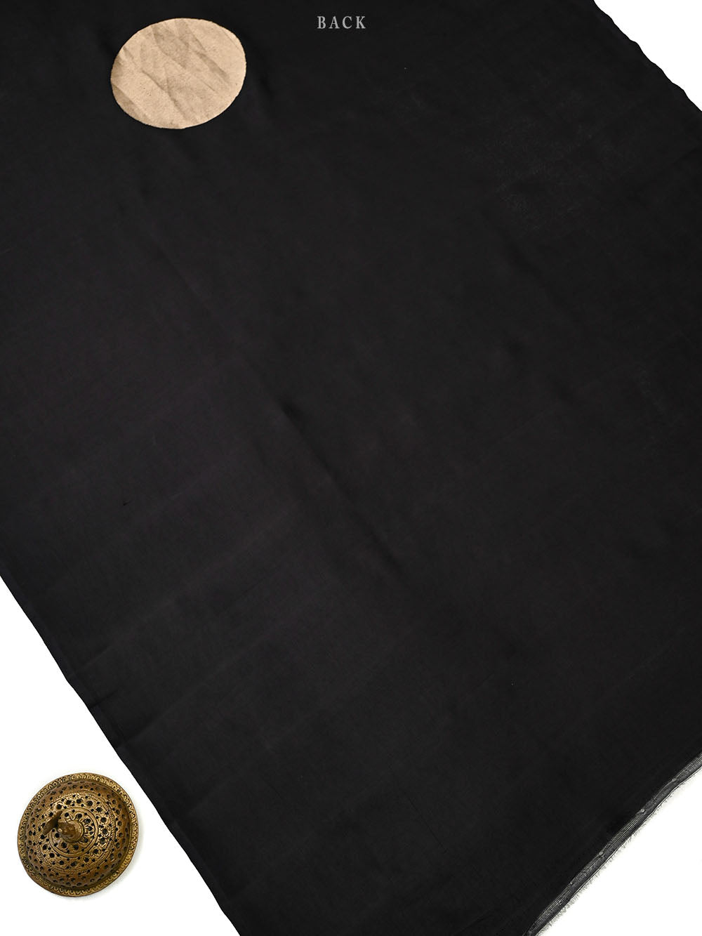 Black Zari Motif Katan Silk Handloom Banarasi Co-Ord Set - Sacred Weaves