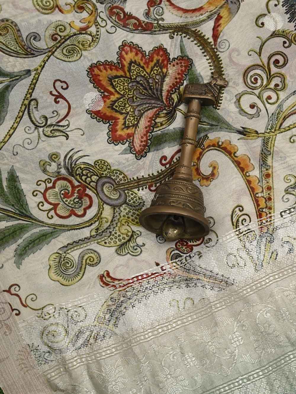 Green Silk Handloom Banarasi Suit - Sacred Weaves