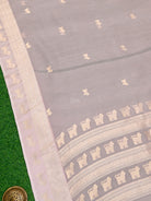 Pastel Pink Organza Handloom Banarasi Saree - Sacred Weaves