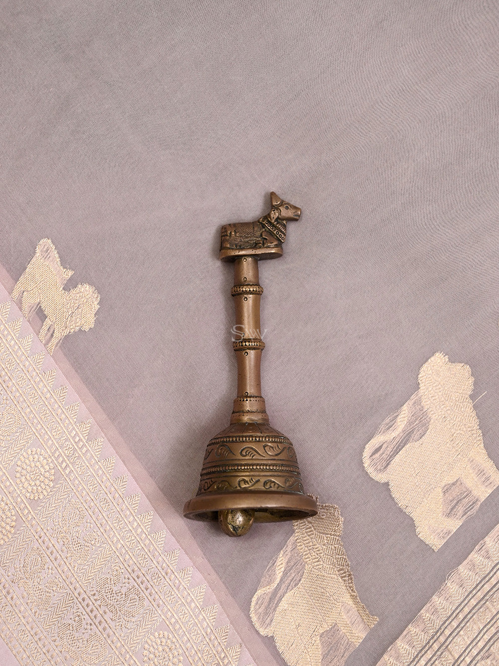 Pastel Pink Organza Handloom Banarasi Saree - Sacred Weaves